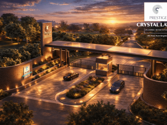 Prestige Crystal Lawns – Premium Residential Plots on IVC Road, North Bangalore with Green Central Park & Clubhouse